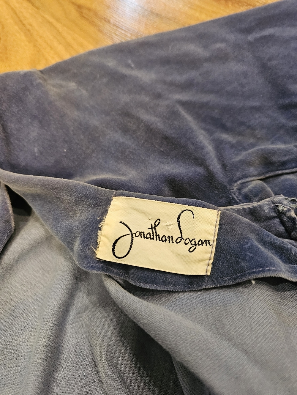 Vintage 1950-60s Jonathan Logan Blue Velvet Dress - Picture 4 of 15